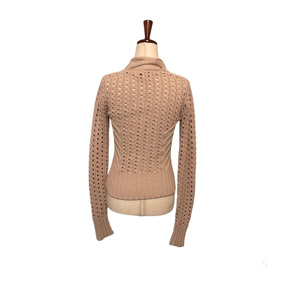 Chic women’s small, sandy light brown, cardigan - Picture 2 of 8